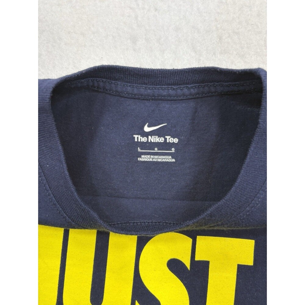 Nike Youth Large Club America Just Do It T-Shirt Navy Blue Soccer Graphic Tee L - Picture 8 of 8